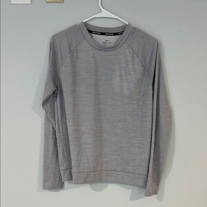 Nike Heather Gray Lightweight Crewneck Sweatshirt